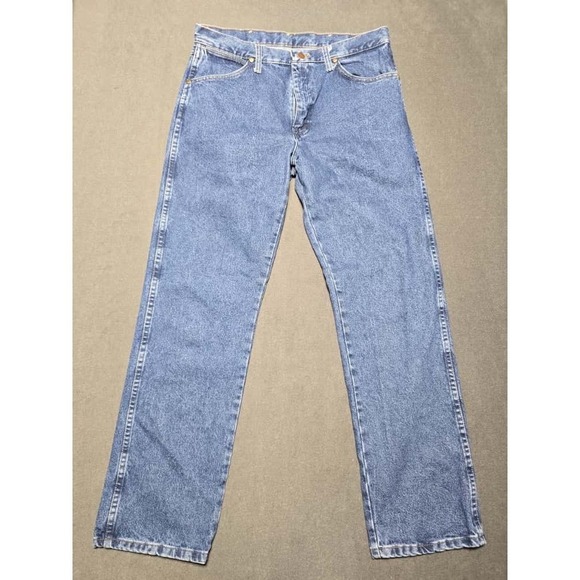Wrangler Mens 1013MWZ Jeans Regular Fit Denim Blue Size 33x32 Classic USA Cowboy - Picture 1 of 5